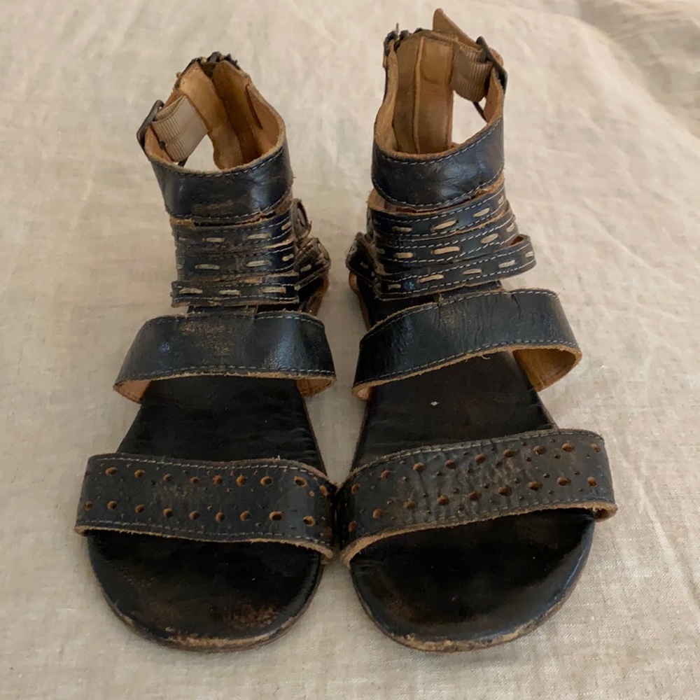 Bed Stu black Artemis sandals in a size 6